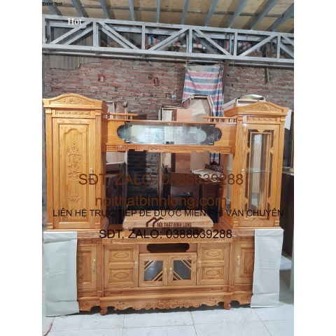 Kệ TV gỗ 2 tầng thiết kế lớn Nội thất phòng khách - Nội thất - Nội thất giá rẻ - Nội thất đẹp - Nội thất sang trọng