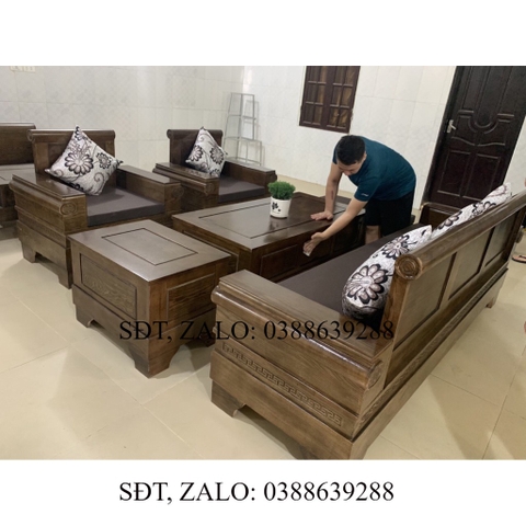 Bàn ghế gỗ Phòng Khách mẫu Pháo Đài