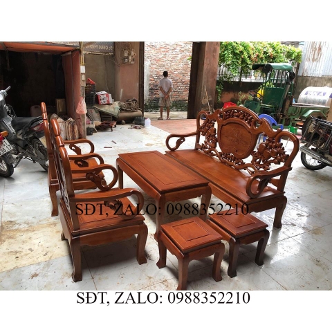 Bộ bàn ghế giả cổ guột gỗ gụ