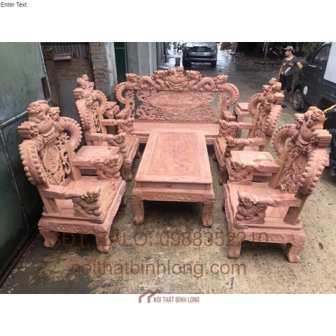 giường sồi tựa cong