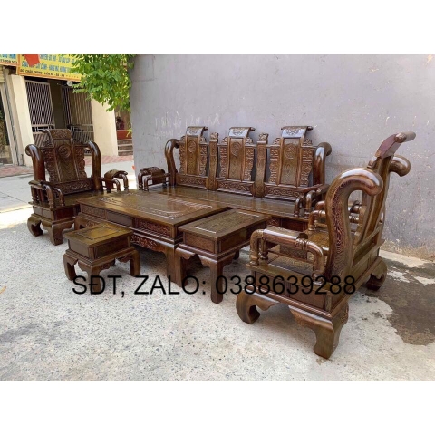 Bàn ghế phòng khách Tần Thủy Hoàng BG044 giá thật