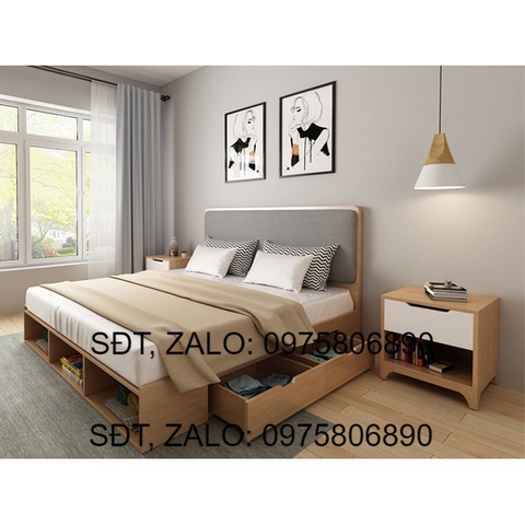 Mẫu Giường Ngủ Hiện Đại Có Ngăn Kéo GN-03