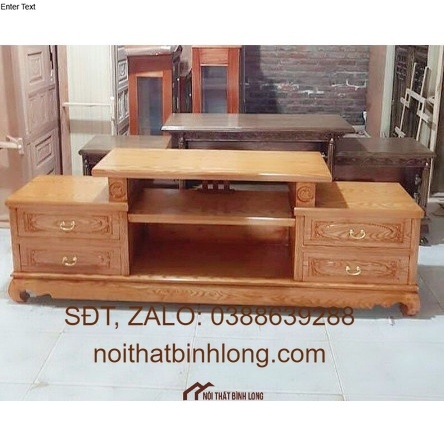 Kệ tivi gỗ sồi mẫu cân 1.8m MS A4