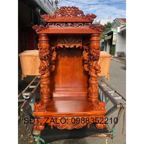 Bàn thờ thần tài mái ngói Cao Cấp 81 x 147cm - Nội Thất Bình Long