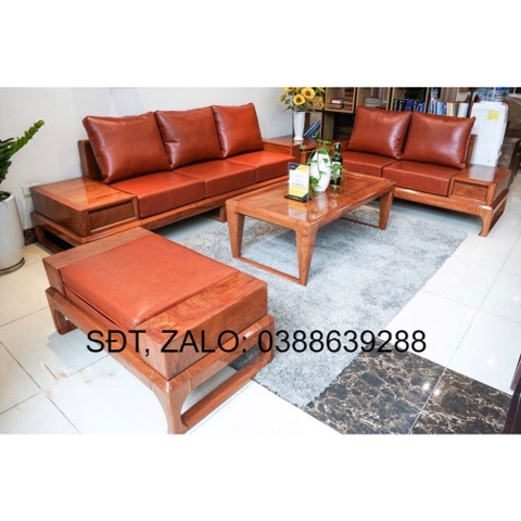 Sofa góc L 2 văng chân cong gô sôi my BG107 giá thật