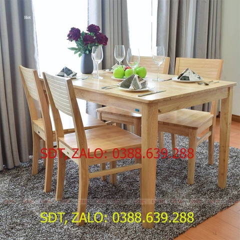 [Freeship][Trả góp 0%] Bộ bàn ăn 4-6-8 ghế Gumi BÌNH LONG tùy chọn kích thước, màu sắc