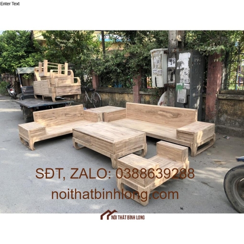 Sofa gỗ hương xám cao cấp -giá tại xưởng