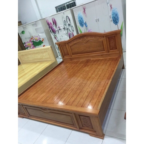 [FREESHIP KV HÀ NỘI] Giường Gỗ Đinh Hương Nữ Hoàng