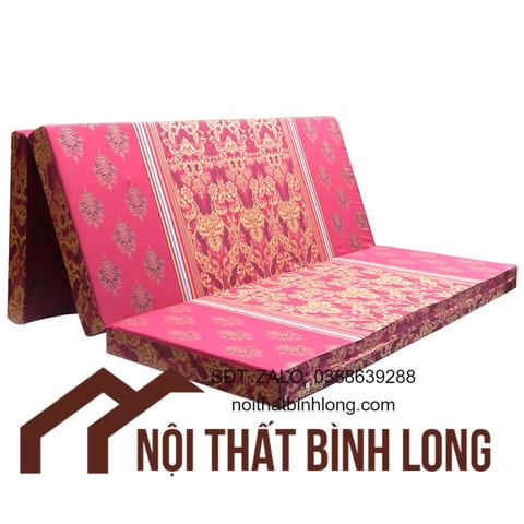 Nệm bông ép gấm đỏ nhiều kích thước