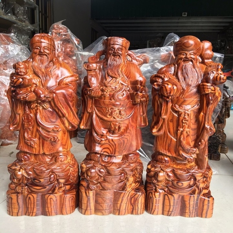 Tượng Tam Đa Gỗ Trắc Dây