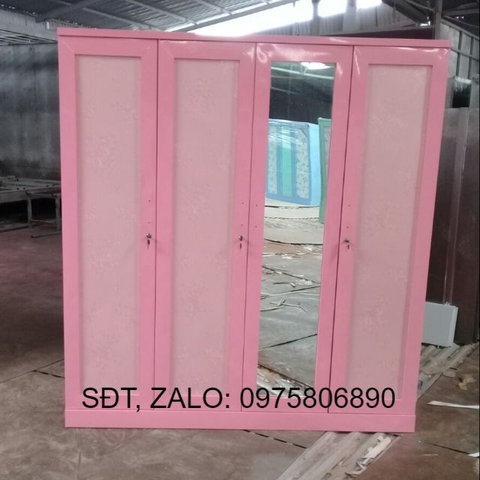 [Freeship]Tủ quần áo, tủ tôn thép sơn tĩnh điện 4 buồng