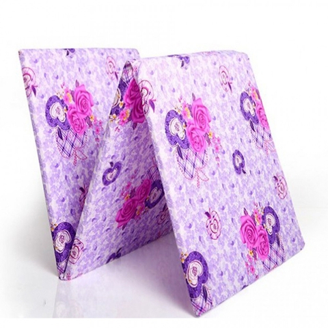 Nệm Bông Ép (1mx2mx3cm) Gấp 3, Giao Màu Ngẫu Nhiên