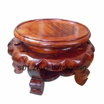 đôn gỗ hương Mặt 24cm cao 17cm
