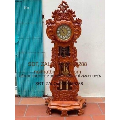Đồng hồ cây đàn gỗ hương đá, gỗ gõ đỏ - HÌNH NHƯ NÀO, HÀNG NHƯ THẾ ẤY