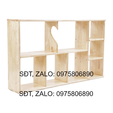 KỆ SÁCH TREO TƯỜNG GỖ TỰ NHIÊN DÀI 100CM