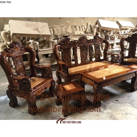 Bộ Salon Gỗ Tay 12 Bát Tiên: HCM ĐỒNG NAI BÌNH DƯƠNG