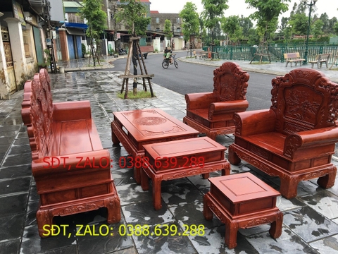 Bộ bàn ghế mẫu hoàng gia cổ điển rất sang trọng - Đồ Gỗ Bình Long 0388639288