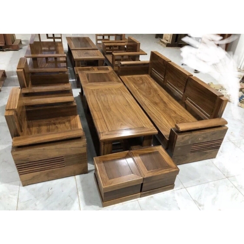 Bộ sofa phòng khách gỗ hương