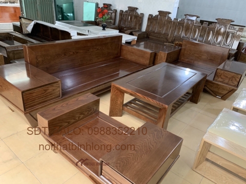 Sofa góc L 2 văng sồi Nga BG038