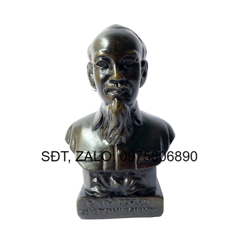Tượng đá bác hồ - size nhỏ - đá màu