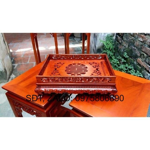 Khay trà gỗ hương ( BN)