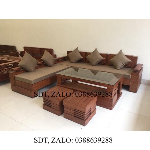 Bàn ghế phòng khách gỗ tần bì giá sỉ