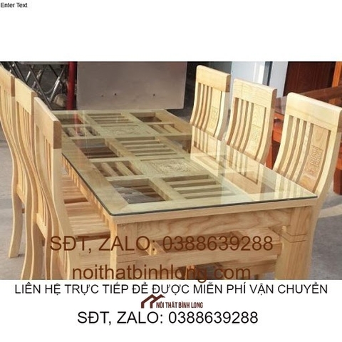 Bộ bàn ghế ăn 2 tầng gỗ Sồi Nga Giá rẻ, hàng đẹp được nhiều khách sử dụng