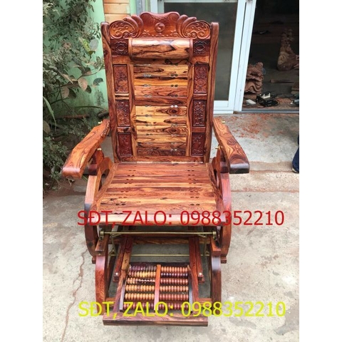 [Trả góp 0%] Ghế thư giãn massge cẩm lai xịn  ghế gỗ cẩm năm thư giãn