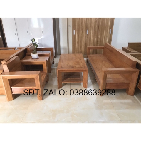Bàn ghế đối gỗ gõ đỏ BG159