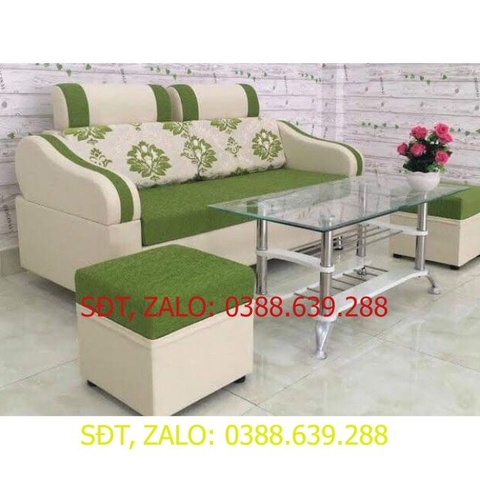 Băng dài sofa kèm bàn kính