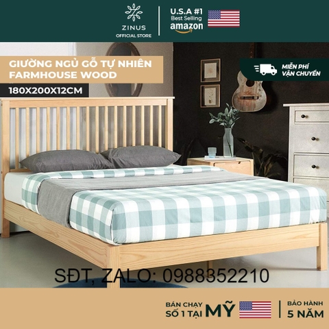 Giường Ngủ Zinus Gỗ Tự Nhiên Cao Cấp Và Sang Trọng