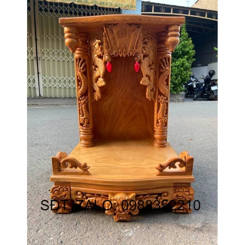 Bàn thờ thần tài ông địa gỗ gõ đỏ - Nội Thất Bình Long
