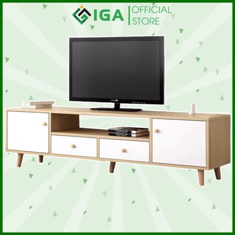 Kệ Tivi giá rẻ phòng khách nhiều ngăn kéo, Kệ Tivi đẹp gỗ sồi sang trọng hiên đại - GP122