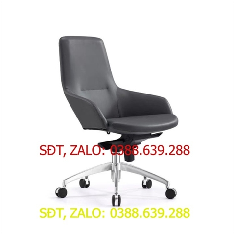 Ghế giám đốc da bọc gỗ cao cấp - ghế xoay văn phòng có bánh xe lưng cao GHP048