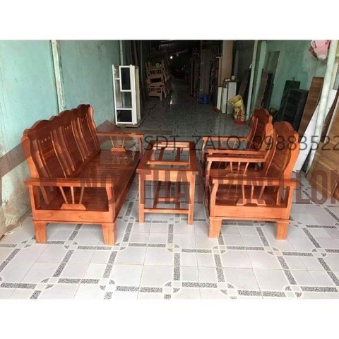 Bộ bàn ghế gỗ xoan phòng khách