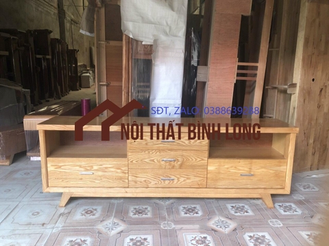 Kệ tivi gỗ sồi kiểu Nhật