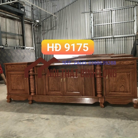 Kệ tivi gỗ hương đá 2m2