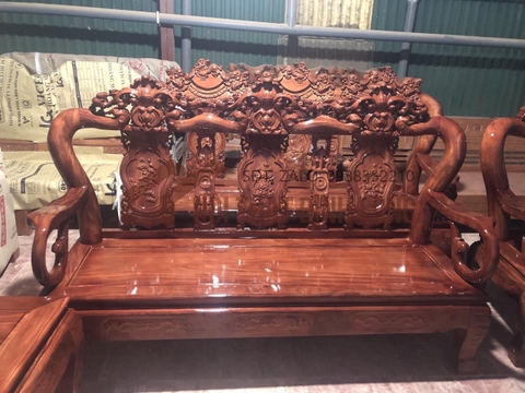 Bộ bàn ghế gỗ lim lá đề