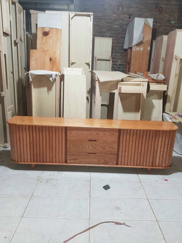 Kệ tivi gỗ sồi 2m4