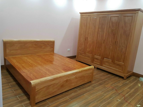 giường ngủ gỗ hương