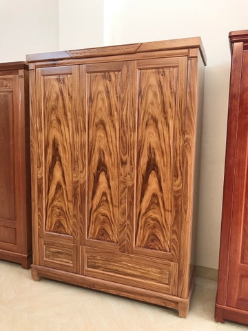 Tủ quần áo gỗ hương 3 cánh