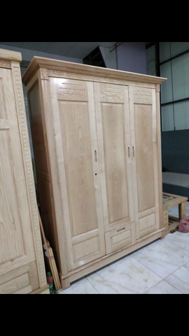 Tủ quần áo gỗ sồi 3 cánh
