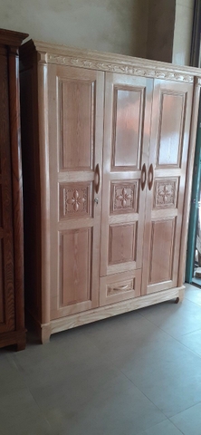 Tủ quần áo gỗ sồi 3 cánh