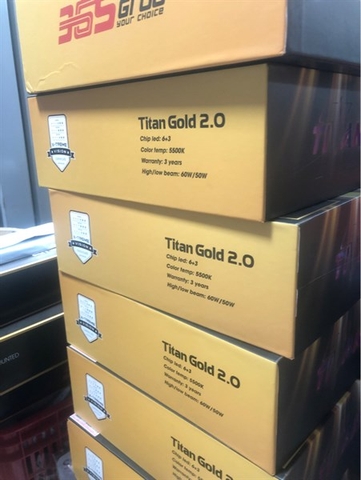 Bi Led Titan Gold chip led 6+3: nhiệt màu 5500kp:60ư/ c 50. BH36T
