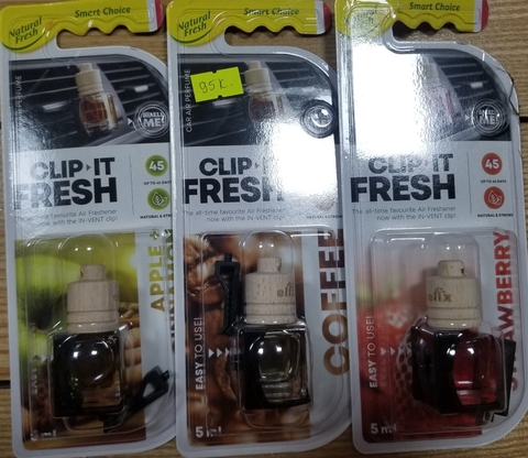 Nước hoa ô tô gắn cửa thông gió Natural Fresh Clip-It-Fresh - Hương Táo