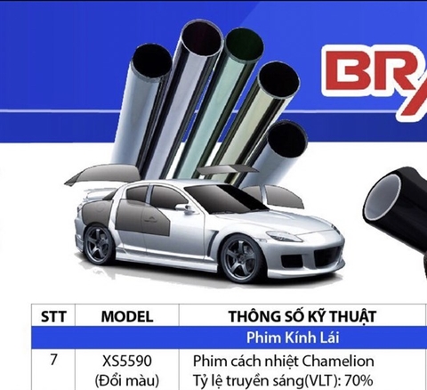 Phim cách nhiệt đổi màu ( xanh tím ) chamelion ( 1,5x30=45) m2