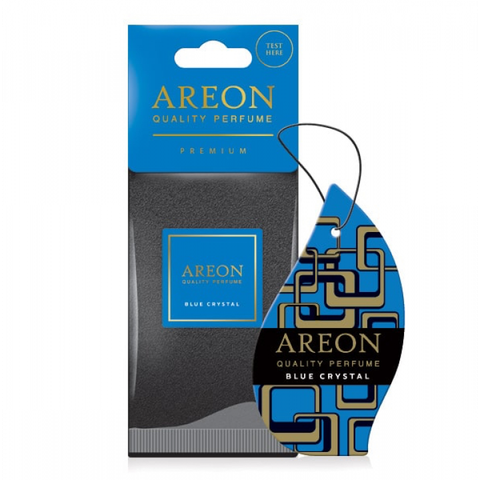 Lá thơm treo xe ô tô Areon Blue Crytal hương Dịu Nhẹ - Tươi Mát