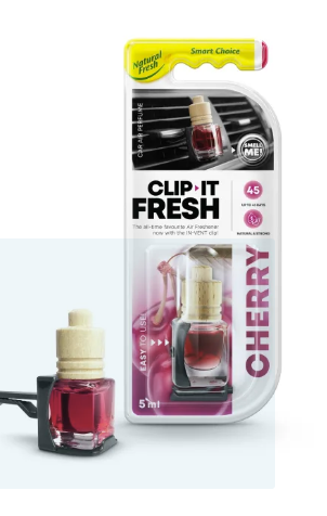 Nước hoa ô tô gắn cửa thông gió Natural Fresh Clip-It-Fresh - Hương strawberry ( Hương dâu )