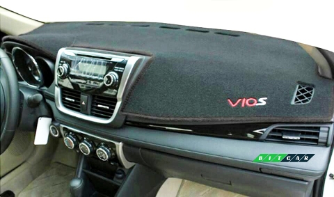 Thảm taplo nhung đen vios 2016-2017- Form cũ