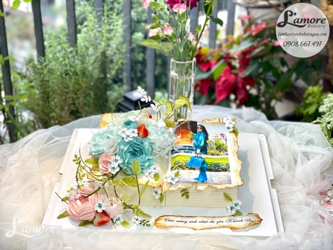 Bánh sinh nhật sang trọng tặng sếp nữ